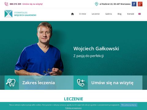 Wojciech Gałkowski ekstrakcja zęba