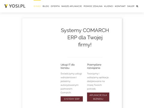 Yosi.pl specjalista w zakresie wdrażania ERP