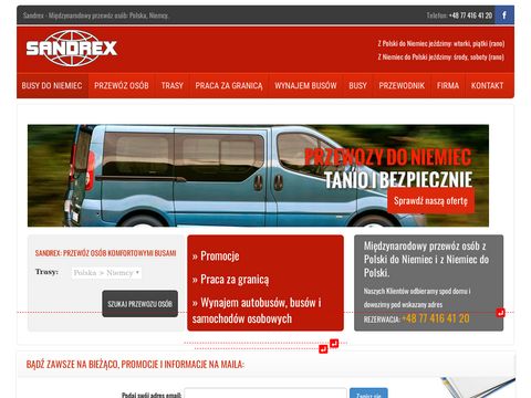 Przewozysandrex.pl transport osób