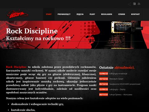 Rockdiscipline.com nauka gry na gitarze