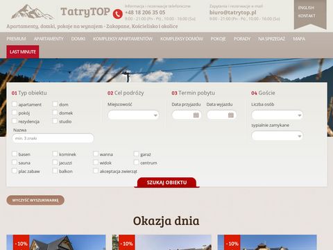 Tatrytop.pl domy i apartamenty w górach