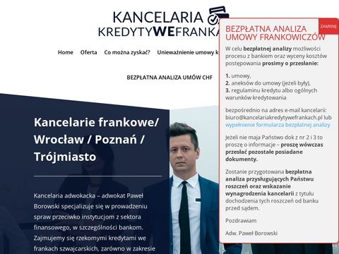 Kancelariakredytywefrankach.pl