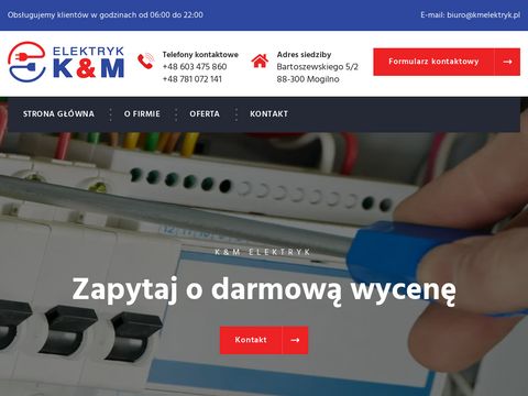 K&M - najlepszy elektryk w Mogilnie