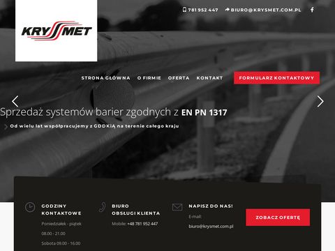 Krysmet.com.pl balustrady i barierki drogowe