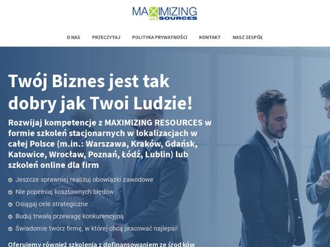 Maxres.pl szkolenia sprzedażowe Kraków