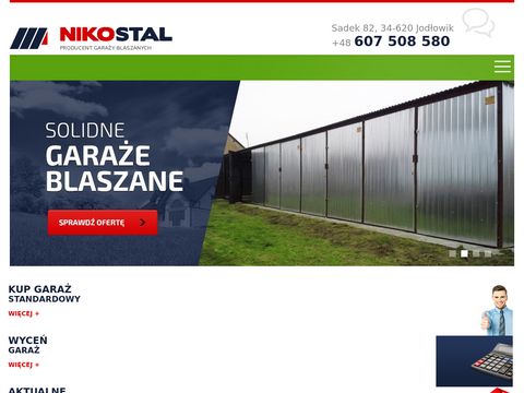 Niko-stal.pl producent garaży blaszanych