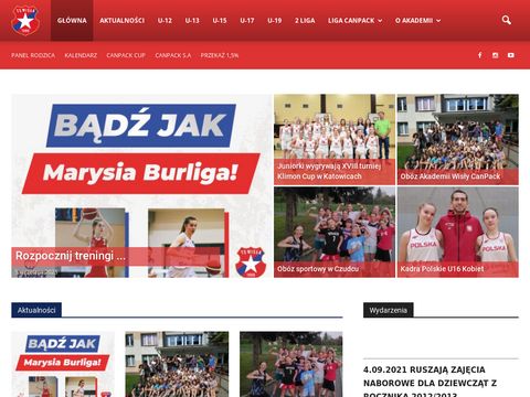 Akademiawislycanpack.pl - koszykówka
