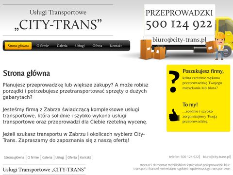 City-Trans usługi transportowe Zabrze