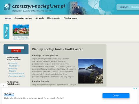 Czorsztyn-noclegi.net.pl kluszkowce noclegi