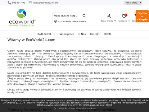Ecoworld24.com ekologiczne produkty
