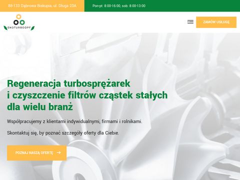 Ekoturbodpf - regeneracja turbosprężarek