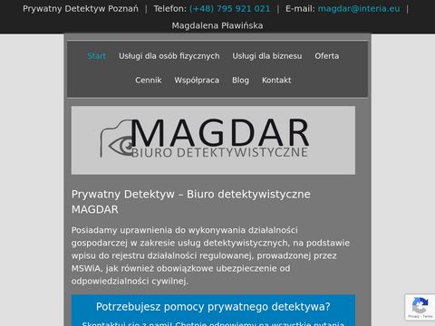 Detektywmagdar.pl prywatne biuro