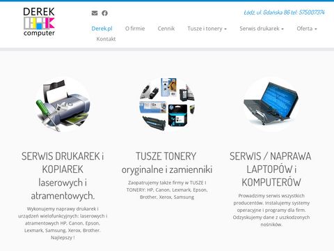 Derek.pl sprzedaż i serwis drukarek