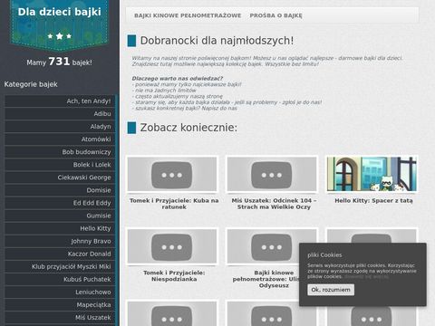 Dladziecibajki.pl bajki youtube
