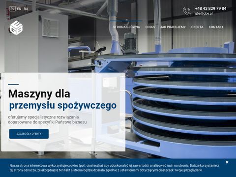 Gbe.pl maszyny dla przemysłu spożywczego