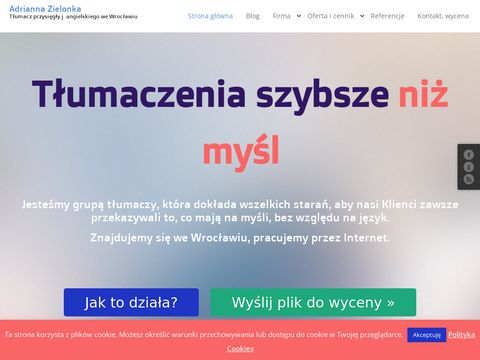 Tlumaczenia-wroclaw.com z polskiego na angielski