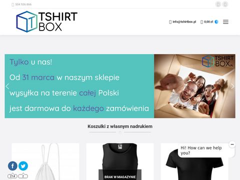 Tshirtbox.pl koszulki z własnym nadrukiem