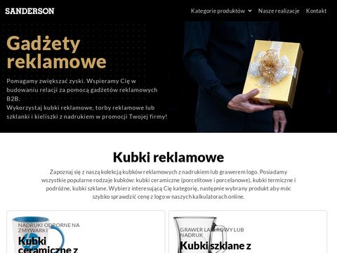 Sanderson.pl producent kubków reklamowych