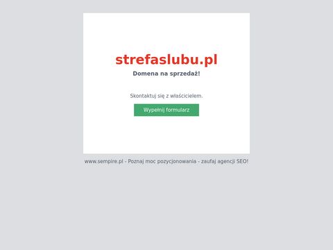 Strefaslubu.pl oferta dla państwa młodych
