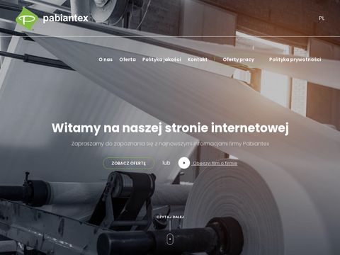 Pabiantex.com.pl konfekcja techniczna