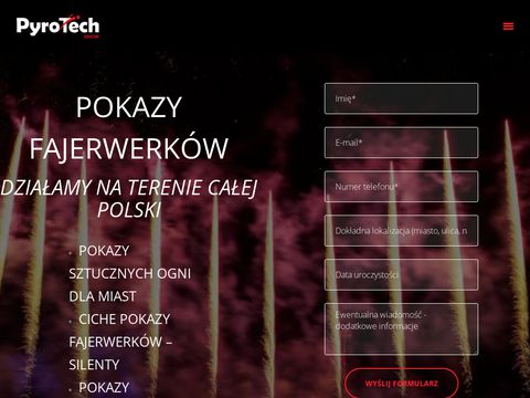 Pyro-tech.pl pokazy pirotechniczne
