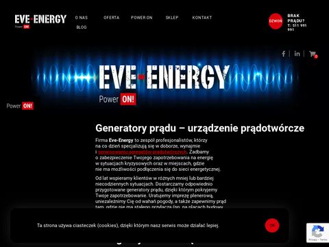 Eve-energy.pl usługowo agregaty prądotwórcze
