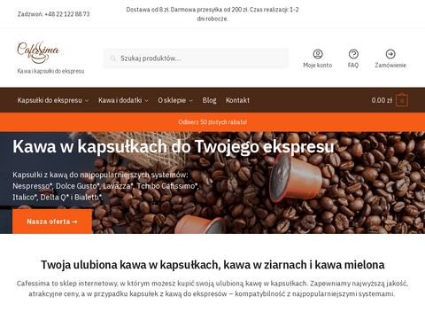 Cafessima.pl kapsułki kawy do ekspresu