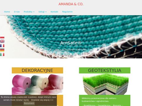 Amanda.net.pl biowłóknina z nasionami traw