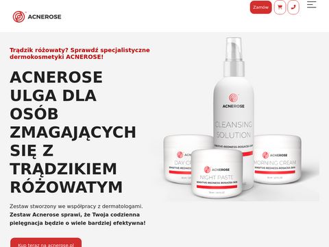 Acnerose.pl kosmetyki na trądzik różowaty