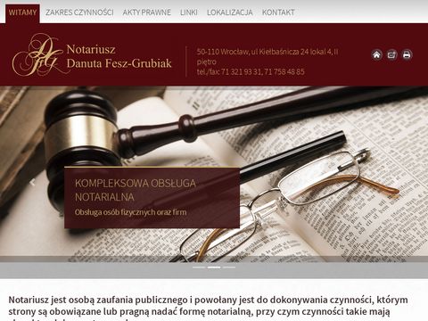 Danuta Fesz Grubiak notariusz Wrocław