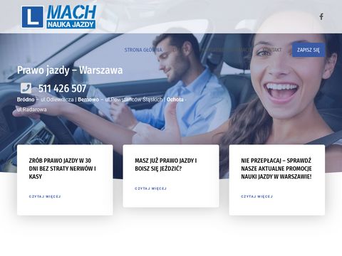 Mach.waw.pl - jazdy doszkalające