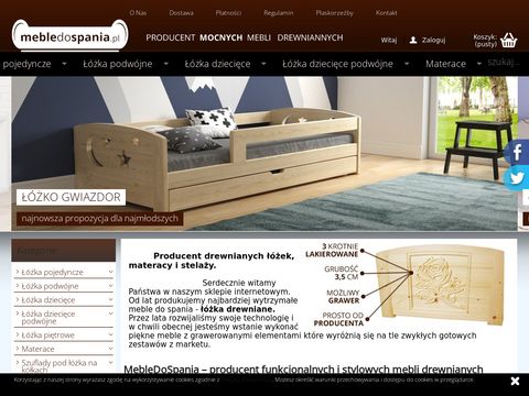 Mebledospania.pl łózka drewniane do sypialni