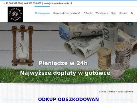 Kancelaria-levante.pl odkup odszkodowań