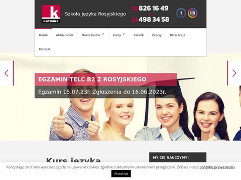 Katiusza.edu.pl kurs języka rosyjskiego