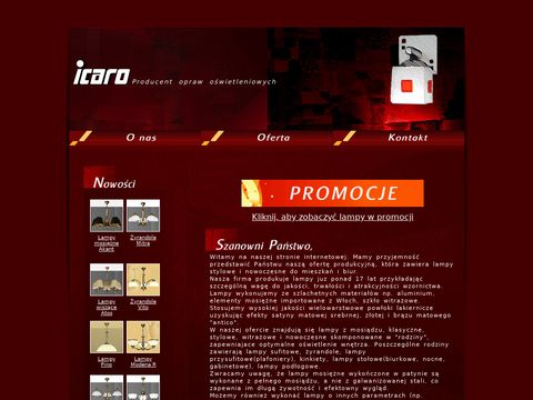 Icaro.com.pl producent lamp mosiężnych