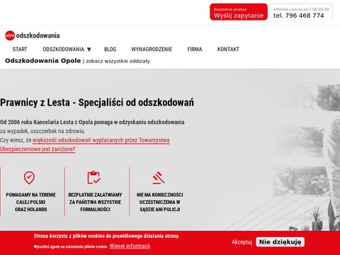 Kancelarialesta.pl odszkodowania powypadkowe