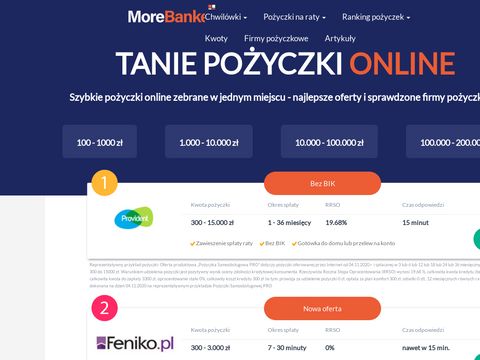 Morebanker.pl chwilówki online