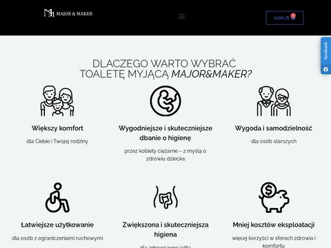 Majormaker.pl - toalety myjące i deski bidetowe