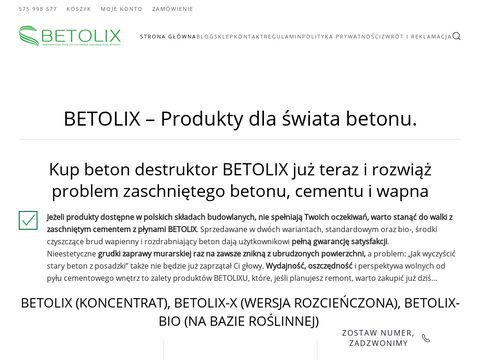 Betolix.pl kwas do betonu