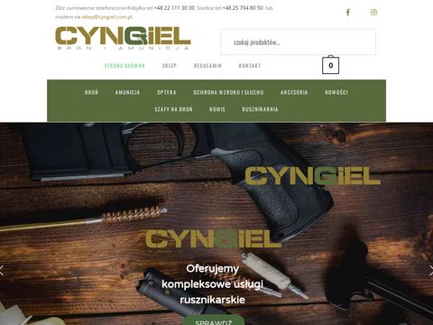 Cyngiel.com.pl sklep z bronią i amunicją Warszawa