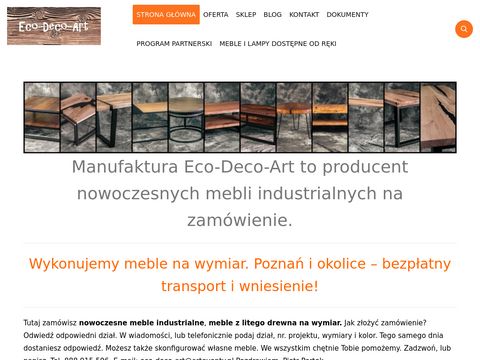 Eco-deco-art.pl - meble na zamówienie