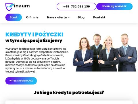Finaum.pl - kredyty i pożyczki