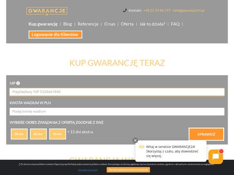 Gwarancje24.pl wadium online