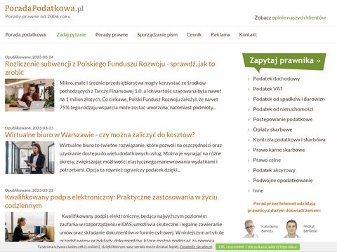 Poradapodatkowa.pl - porady prawne