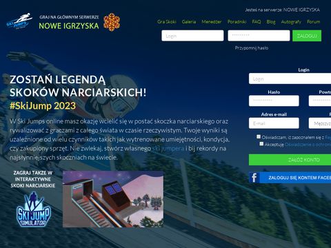 Ski-jumps.pl darmowa gra przeglądarkowa