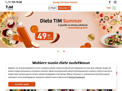Timcatering.pl catering dietetyczny Wrocław