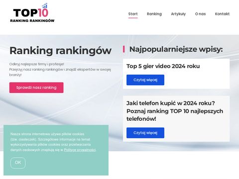 Toptenranking.pl - ranking rankingów