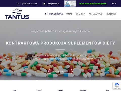 Tantus.pl - producent suplementów diety