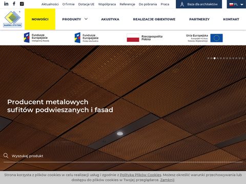 BarwaSystem.pl - sufity podwieszane wzory