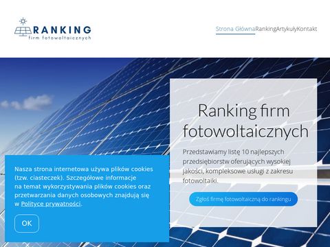 Fotowoltaikatop10.pl - ranking firm